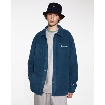 챔피온 [23FW] [US][친환경] Global Explorer Fleece 셔츠 자켓 (TURQUO CKJA3F402T2