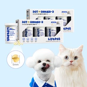 강아지 고양이 도트 알티지 50mg 초소형 영양제 180캡슐 오메가3, 9g 2박스