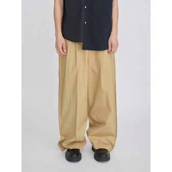 래코드 Raw Edged Two Tuck Pants RKPAS26642BEX