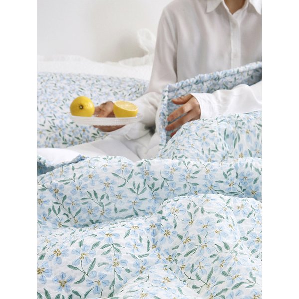 플랑 시어서커 60수 아사 간절기 여름 옥수수솜 차렵이불 SS/Q