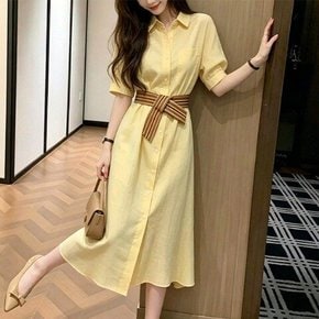 셔츠원피스 화사컬러 썸머무드 봄레아원피스