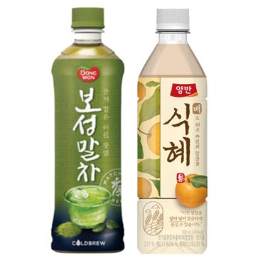  양반 보성 말차 500ml 6입 + 배식혜 500ml 6입 대량 소량 전통차 접대