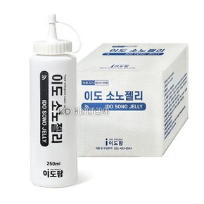 이도팜 소노젤리 블루, 투명 250ml 60개(Box) 소노겔 초음파젤 화이트 ECG 파랑