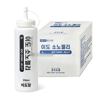  이도팜 소노젤리 블루, 투명 250ml 60개(Box) 소노겔 초음파젤 화이트 ECG 파랑