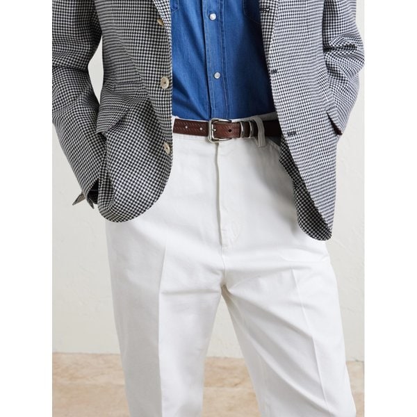 브루넬로쿠치넬리 2cm 크로커다일 가죽 벨트 46376663163097653