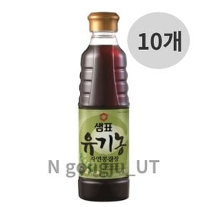 샘표 발효 명가 유기농 자연콩 양조간장 500ml 10개