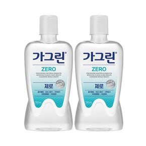 동아제약 가그린 제로 750ml x 2개 구강청결제 가글