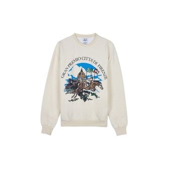 와일드동키 [와일드 동키] FW25 공용 그란 프레미오 맨투맨 FG GRAN PREMIO PASTEL YELLOW