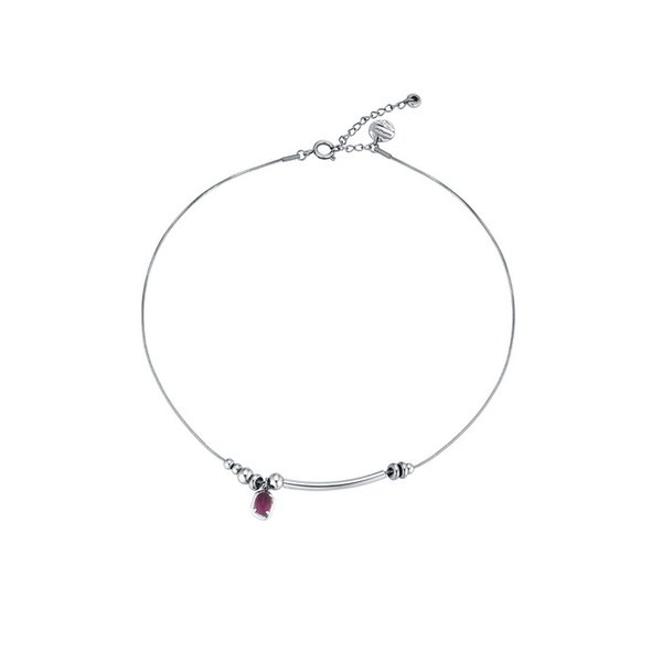 NO.334 [SILVER] SNAKE BALL NECKLACE