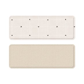 러브체크 주방매트 (소) 80x44x1.5cm 주방매트/발매트