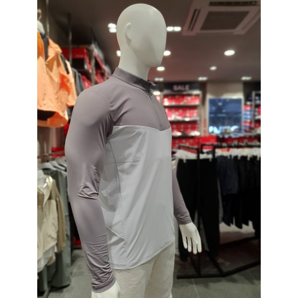 [여주점] 남성 냉감팔 하프 집업 티셔츠 그레이PW3MT23S911