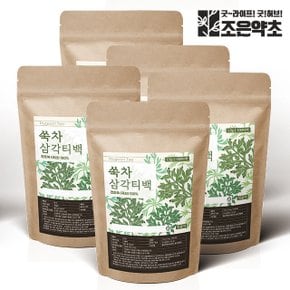 국내산 볶은 쑥 쑥차 삼각티백 1.5g x 100티백 (대용량) x 5