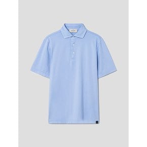 GRANSASSO 코튼 폴로넥 티셔츠  스카이 블루 (LA4342GR3Q)