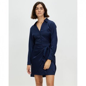 4650101 Guess Eco Alya Mini Dress - Blackened Blue