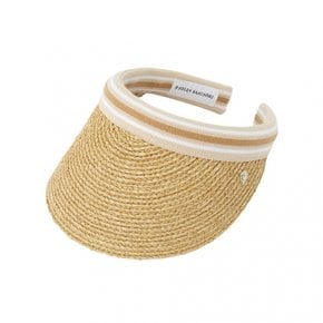 비앙카 10 스트라이프 여성 바이저 HAT52490 NATURAL NOUGAT