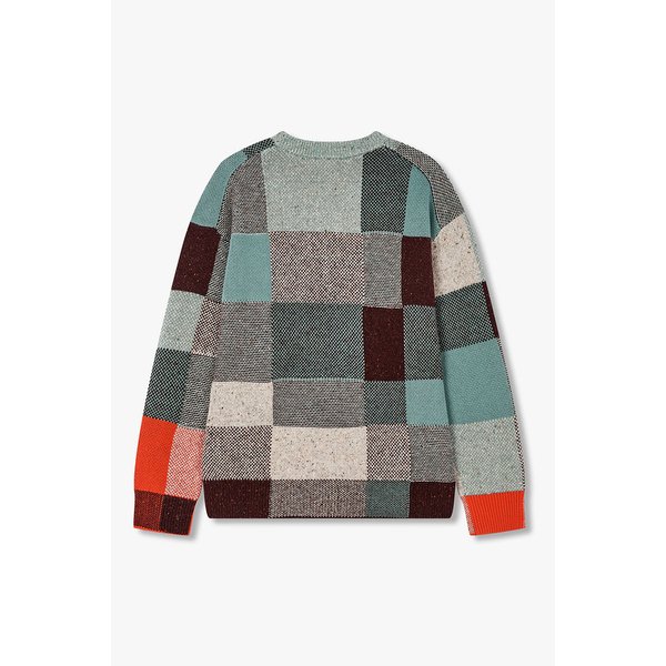 [PS PAUL SMITH] 패치 워크 크루넥 니트 풀오버 5735328111000