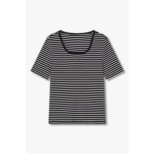 VOV 리브드 스트라이프 티셔츠 7155240003199