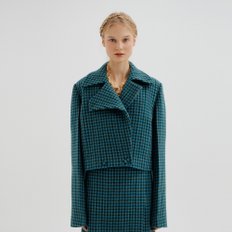 TEM Short Check Jacket - Green Multi