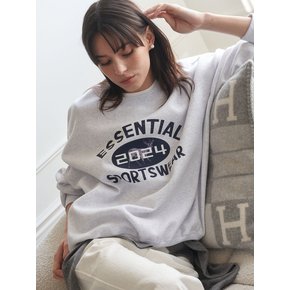 Essential sweatshirt_ White melange