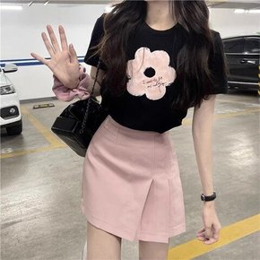 플라워프린팅 스커트셋업 데이트룩 모닐더투피스