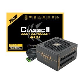 Classic II 750W 80PLUS 골드 풀모듈러 ATX3.1 (블랙)