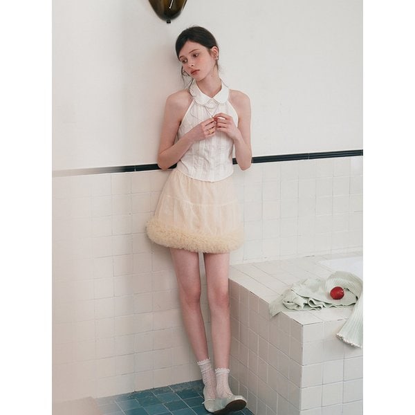 Cest_Petite halter neck top