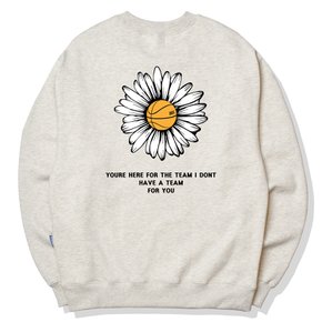 BIG DAISY LOGO 크루넥 - 아이보리