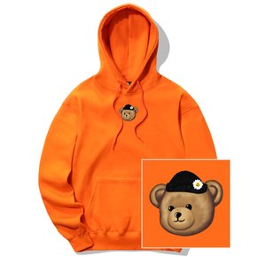 BEANIE BEAR LOGO 후드티 - 오렌지