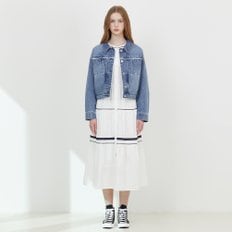 써스데이아일랜드 프린지 데님 자켓 (T252MJK133W)