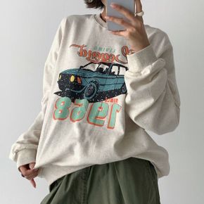 모터스프린팅 라운드박스 맨투맨 긴팔티셔츠 가을데일리 빅사이즈 루즈핏 레터링.._P406765873