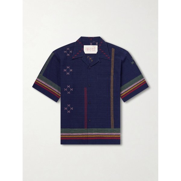 로히트 캠프 칼라 스트라이프 코튼 셔츠 46376663163099447