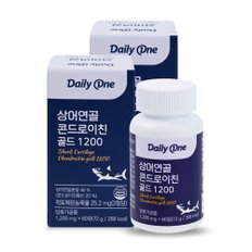 데일리원 상어연골 콘드로이친 골드 1200 저분자 1200mg X 60정 2통