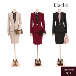 KLACHE (77까지)모노노카라원버튼자켓+스커트_CL2FJK022A_SET