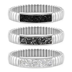 팔찌 EXTENSION (익스텐션) Glitter bracelet (M) Stainless steel with crystals 043221 (택1)