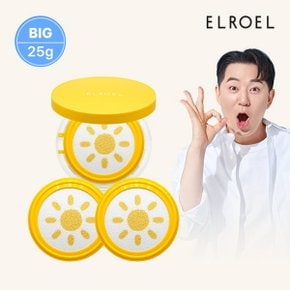 엘로엘 파데프리 팡팡 빅 선쿠션 본품 25g x 1개 + 리필 2개_ELROEL