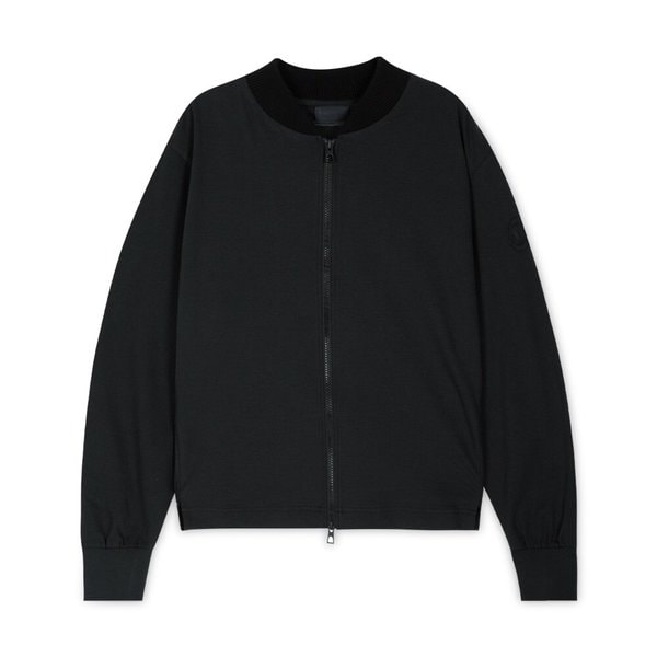 몽클레어 여성 로고 집업 블랙 니트 8G00037 M3988 952