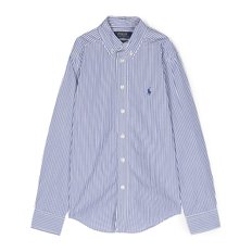 [해외배송] 랄프로렌 키즈 로고 스트라이프 셔츠 323862260 002 NAVY/WHITE