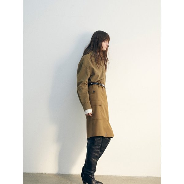 STONE 오버핏 롱 부츠 IS3AW25104BKX