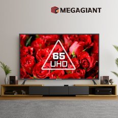 메가TV 65인치 4K UHD TV모니터 원룸 호텔 아파트 중소기업TV Q6502UH 지방권벽걸이(방문설치)