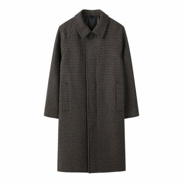 커스텀멜로우 Brown Wool Balmacaan Coat_C9CAW24605BRX