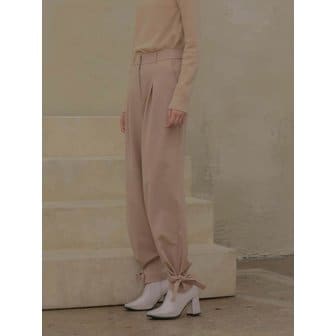 엣드맹 002 Ribbon belt slacks [BE]