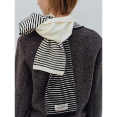 벤시몽 [선물포장] COLOR BLOCK KNIT MUFFLER - 4color