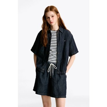 타미진스 여성 린넨 데님 셔츠 T32F1WSH03TWL1 TOMMY JEANS