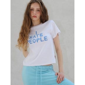 I Hate People T-Shirts, Whtie