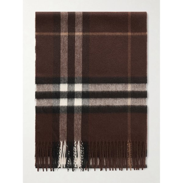 프린지 체크 캐시미어 스카프 46376663162858541