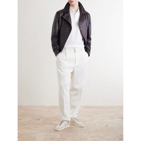 브루넬로쿠치넬리 로고 자수 코튼 폴로 셔츠 46376663163018857