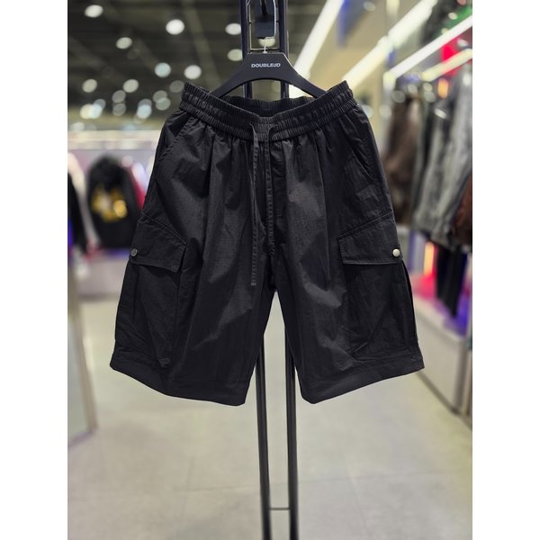 [시흥점] 26` 버뮤다 겸용 우븐 벌룬 와이드 카고팬츠(블랙)/JHZZ80427BK