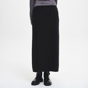 WOMAN 워셔블 맥시 니트 스커트 [BLACK] / GF3LSK516