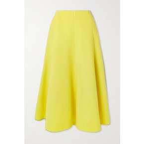 Maureen Recycled-cashmere Midi Skirt 옐로