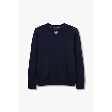 EMPORIO ARMANI 남성 이글 크루넥 라운지 맨투맨(0814336022)